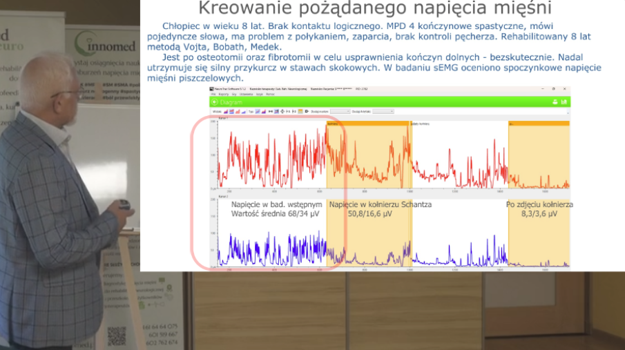 Badanie EMG z kołnierzem szyjnym - przygotowanie pacjenta